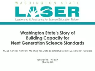 Washington State’s Story of Building Capacity for Next Generation Science Standards