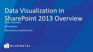 Data Visualization in SharePoint 2013 Overview