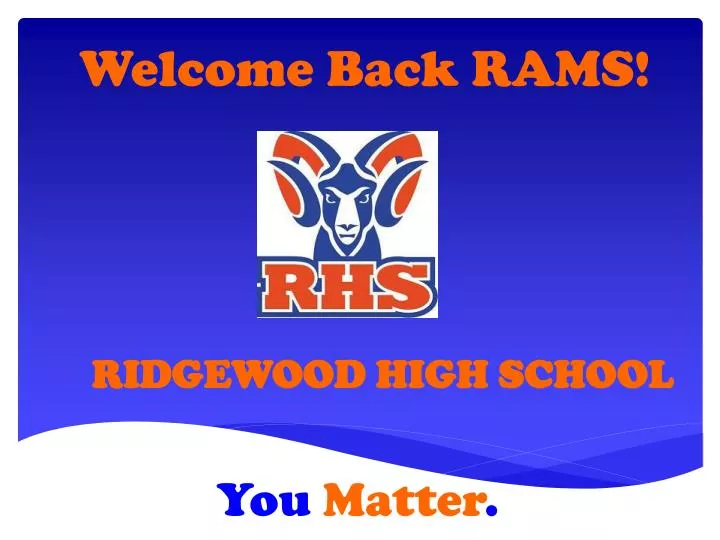 welcome back rams