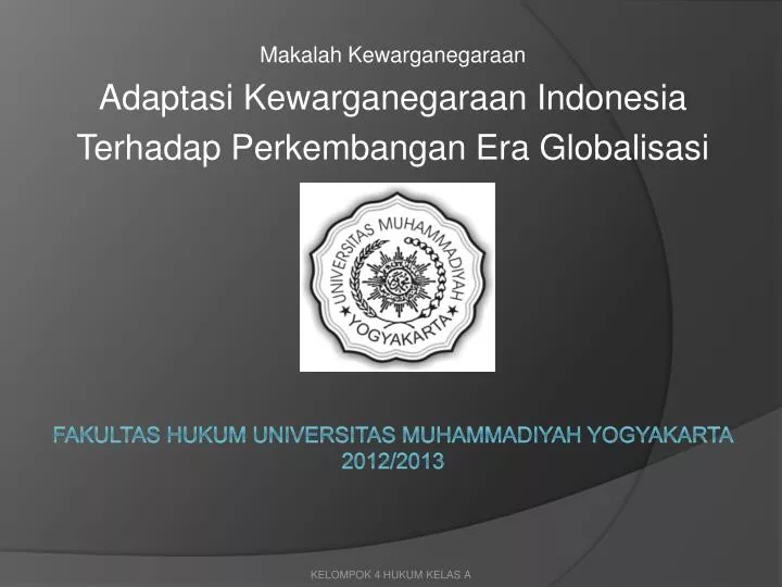 makalah kewarganegaraan adaptasi kewarganegaraan indonesia terhadap perkembangan era globalisasi