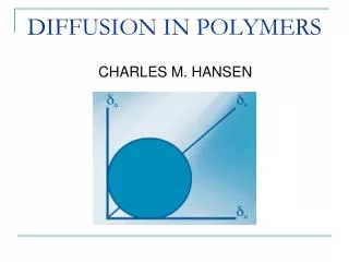 DIFFUSION IN POLYMERS