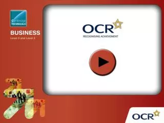 OCR Level 3 Cambridge Technicals in Business