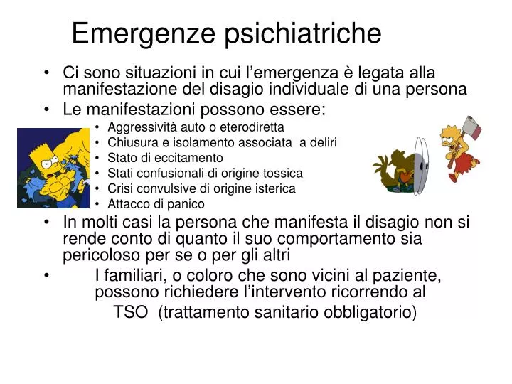 emergenze psichiatriche