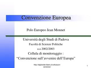 Convenzione Europea