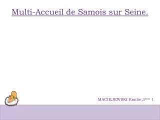 Multi-Accueil de Samois sur Seine.