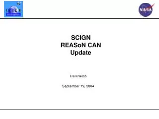 SCIGN REASoN CAN Update
