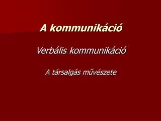 a kommunik ci