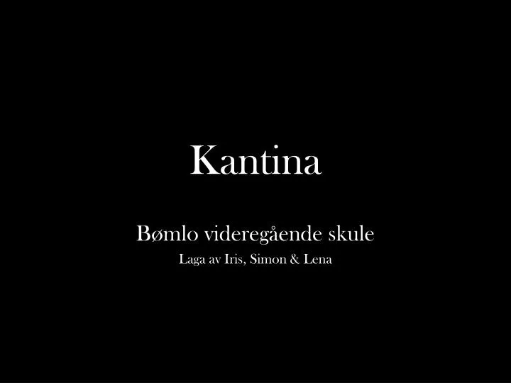 kantina