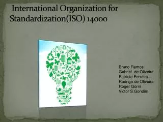 International Organization for Standardization (ISO) 14000