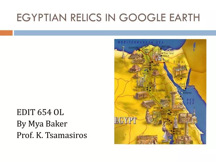 egyptian relics in google earth