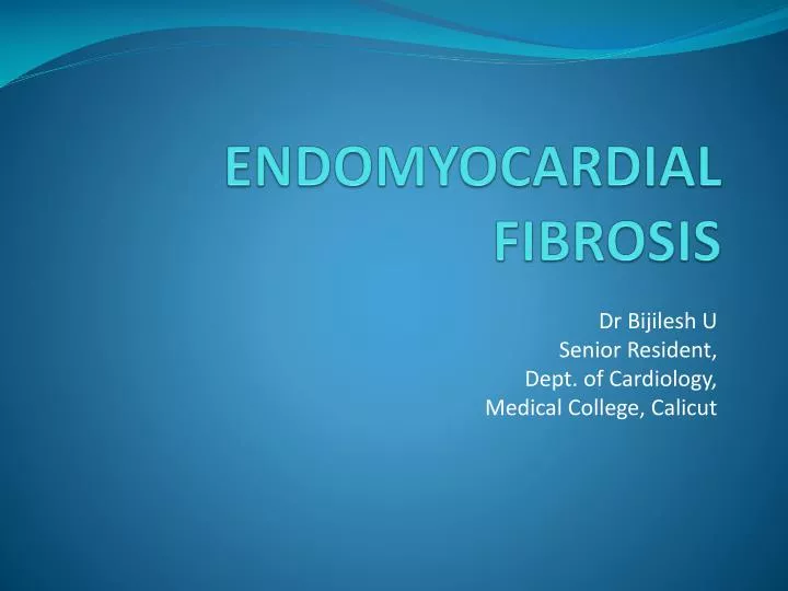 endomyocardial fibrosis