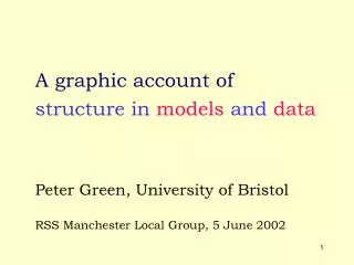 structure in models and data