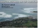 Validity of North Shore, Oahu Surf Observations - slide 1