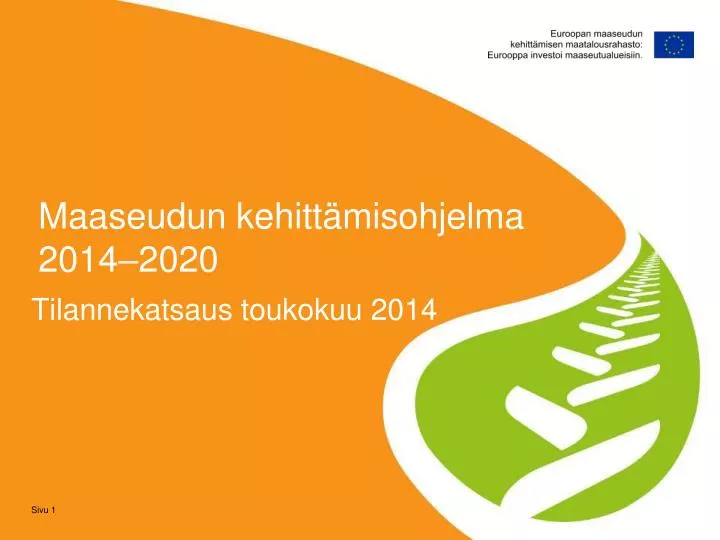 maaseudun kehitt misohjelma 2014 2020