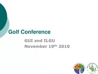 Golf Conference