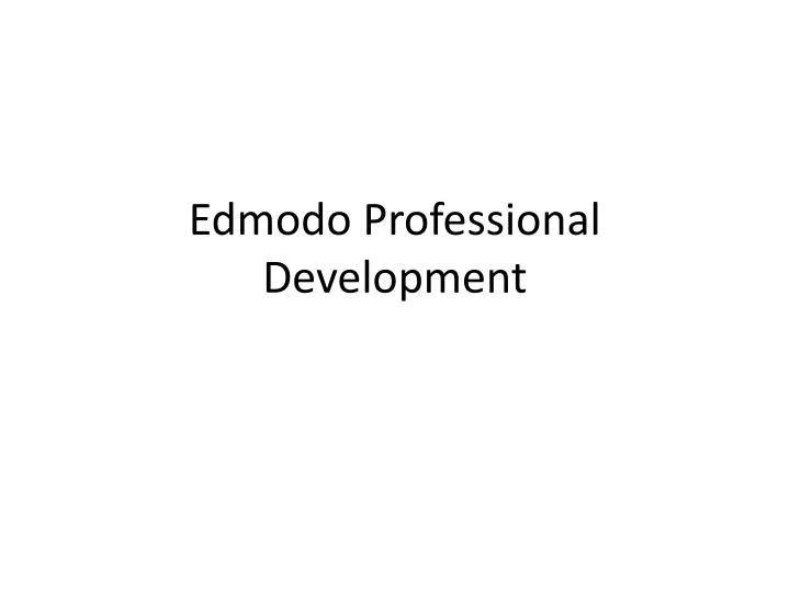 edmodo professional development