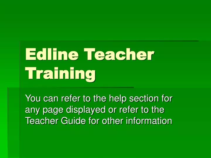 edline teacher training