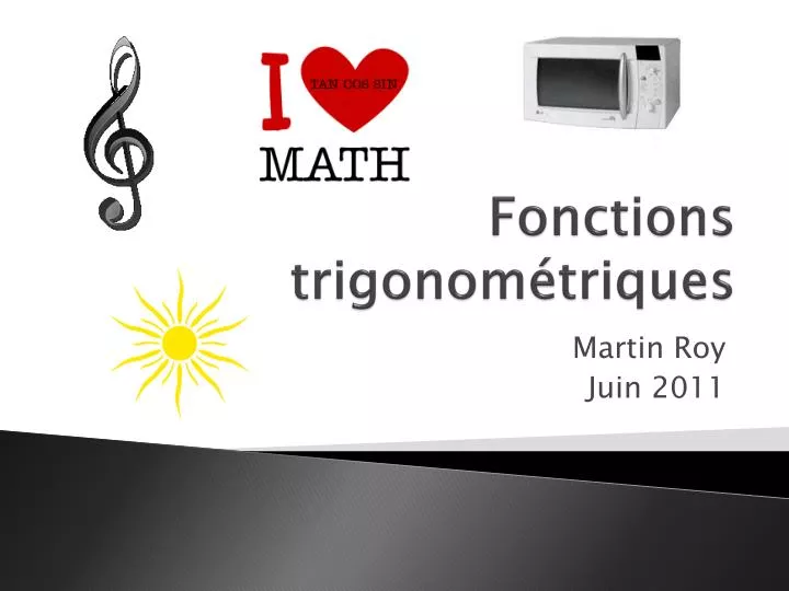 fonctions trigonom triques