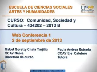 escuela de ciencias sociales artes y humanidades