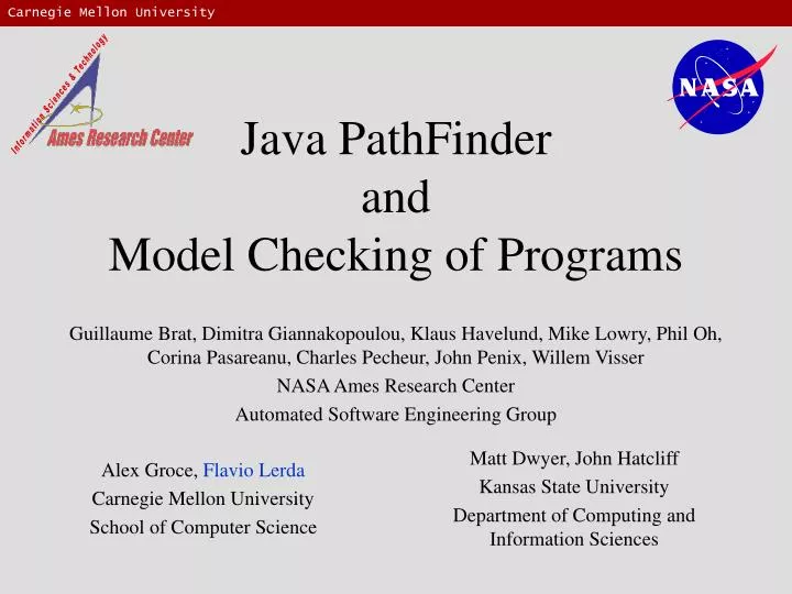 java pathfinder and model checking of programs