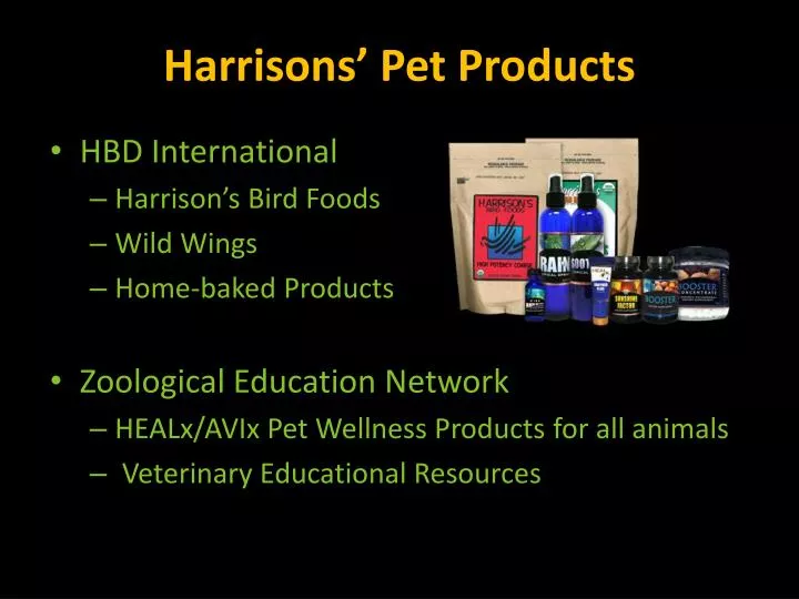 harrisons pet products