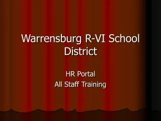 Warrensburg R-VI School District