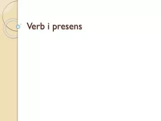 Verb i presens