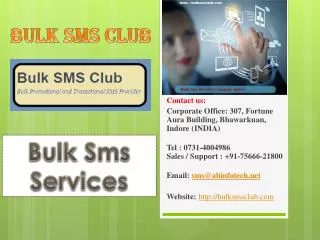 Bulk Sms Services provider in India