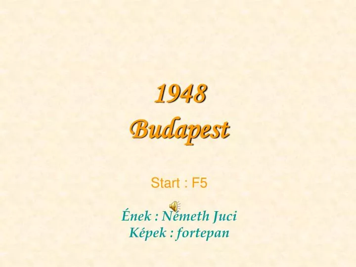 1948 budapest