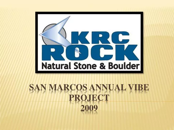san marcos annual vibe project 2009