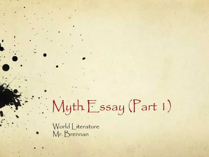 myth essay part 1