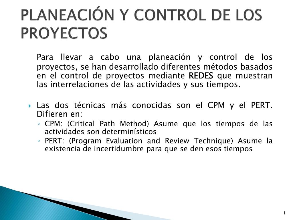 PPT - PLANEACIÓN Y CONTROL DE LOS PROYECTOS PowerPoint Presentation ...