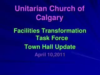 Unitarian Church of Calgary