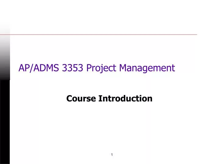 ap adms 3353 project management