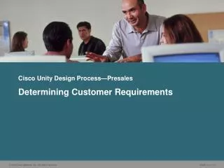 Cisco Unity Design Process—Presales