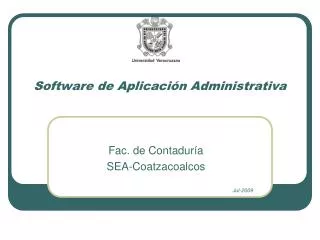 Software de Aplicación Administrativa