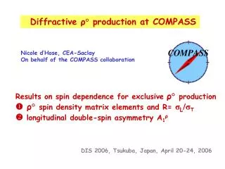 Diffractive ρ ° production at COMPASS