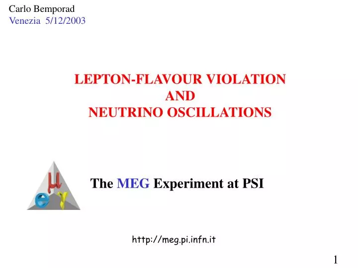 lepton flavour violation and neutrino oscillations