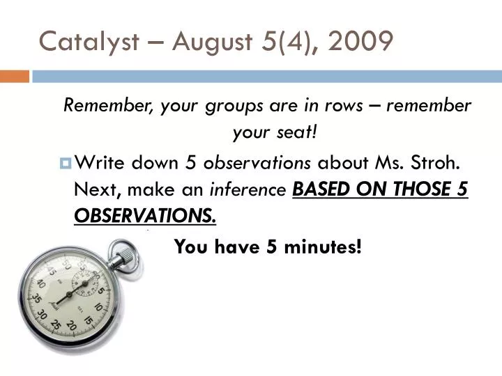 catalyst august 5 4 2009