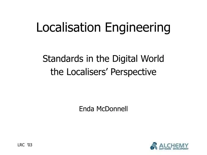 localisation engineering