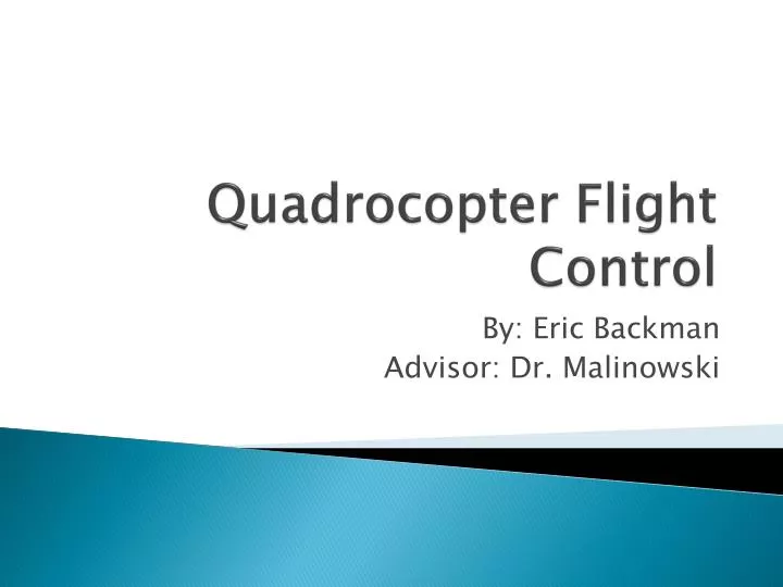 quadrocopter flight control