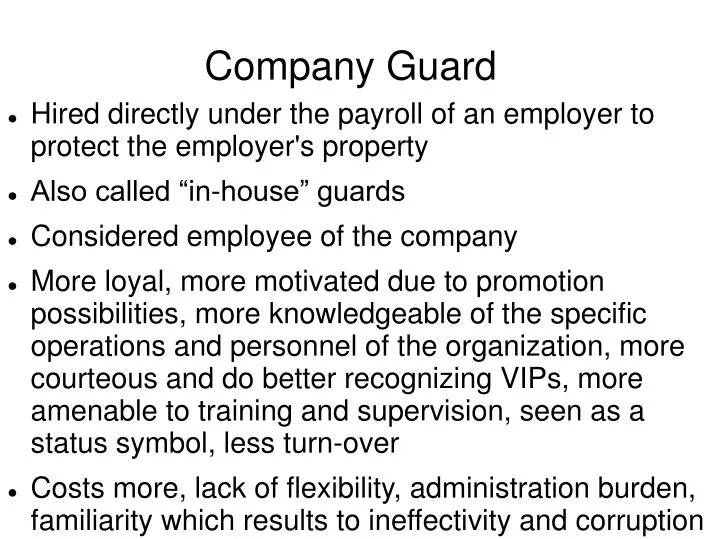 company guard