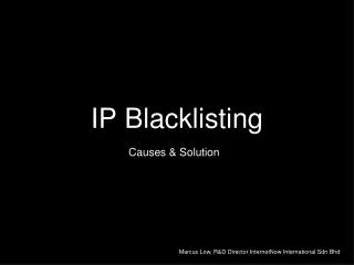 IP Blacklisting