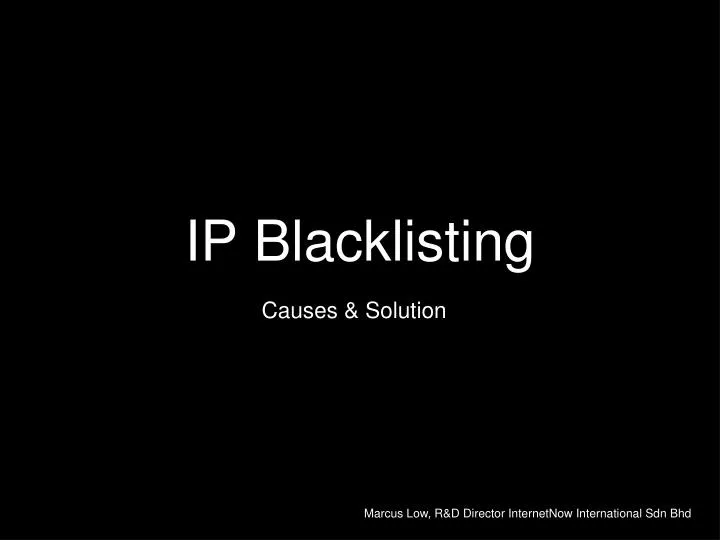 ip blacklisting