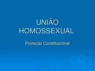uni o homossexual