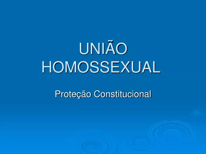 uni o homossexual