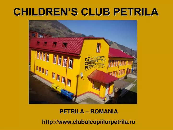 children s club petrila