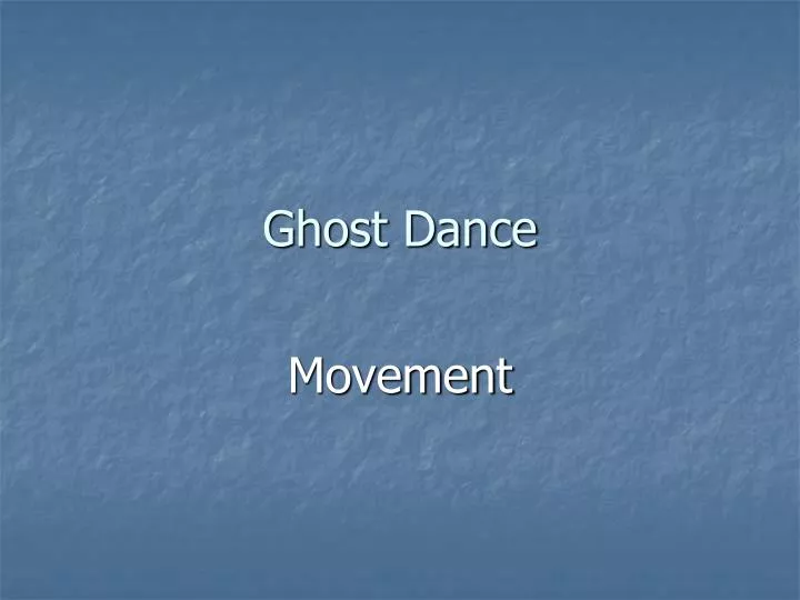 ghost dance