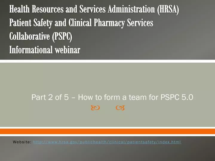 part 2 of 5 how to form a team for pspc 5 0