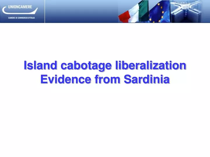 island cabotage liberalization evidence from sardinia